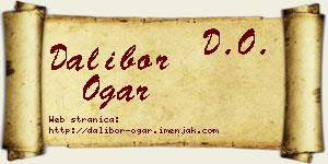 Dalibor Ogar vizit kartica